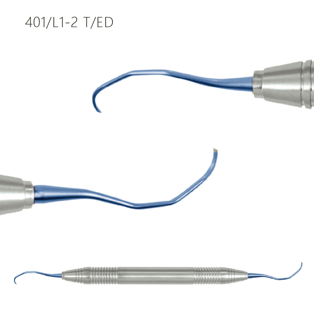 Langer Titanium Curette Fig.12 ErgoDesign Handle 業生科技股份有限公司
